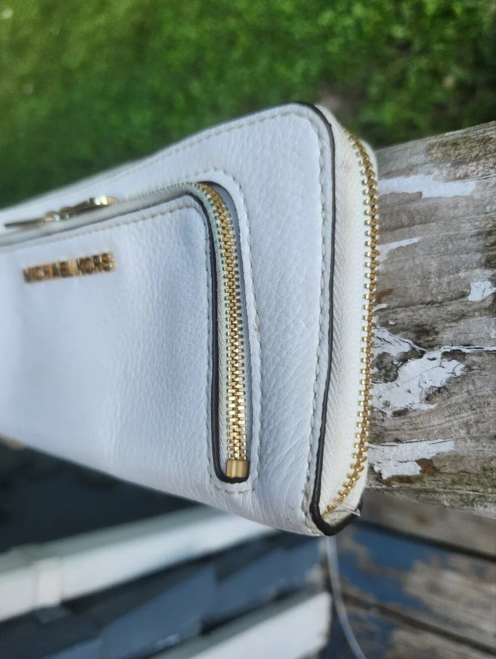 Michael Kors Double Pocket Zip Around Long Wallet EUC